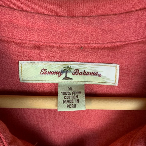 Tommy Bahama Shirt Golf Polo Mens XL Pima Cotton Marlin Watermelon - Picture 3 of 12